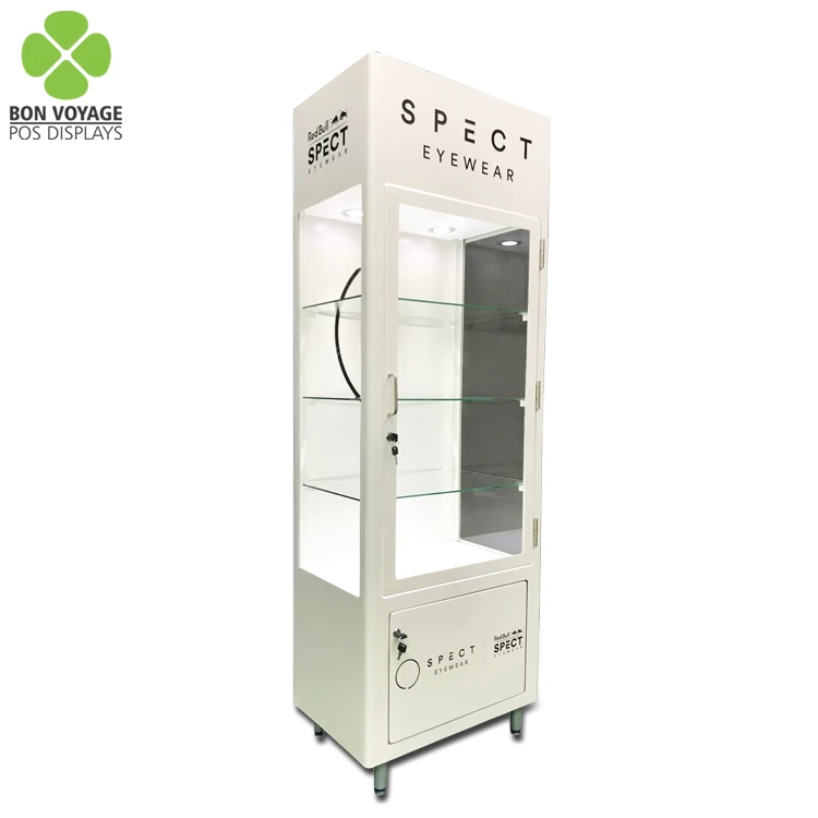 Newest Pop Display Optical Shop Eyewear Sunglass Display Door Cabinet Display Stand showcase Glass Cabinet showcase