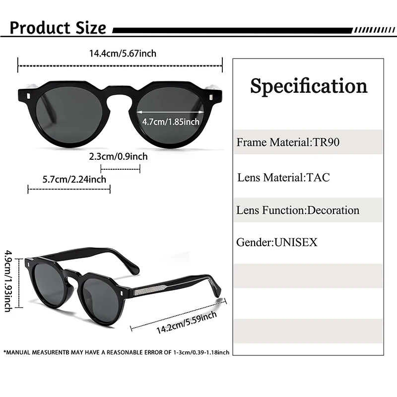 Men's Polarized High Quality Tr-90 Frame Retro Sunglasses Ladies Travel Party Glasses Ideal Gifts_voghion.com