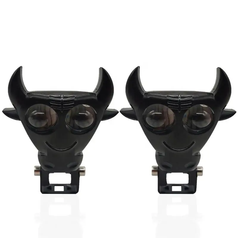 牛の角牛の頭のデザインデュアルカラーLedオートバイフォグ