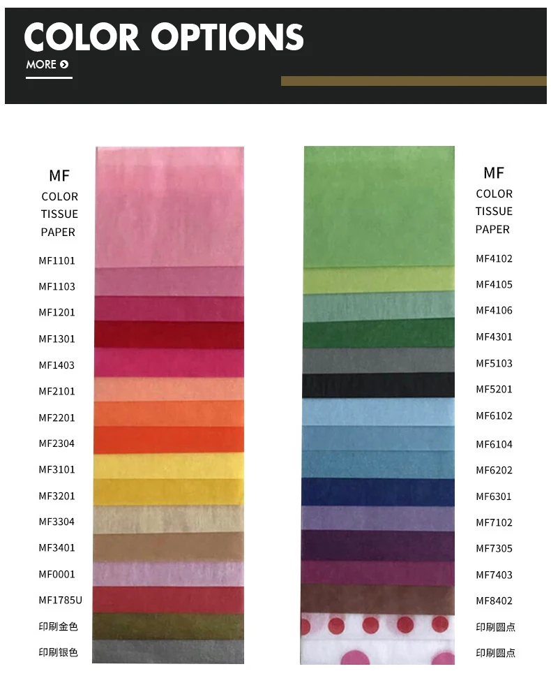 Large Sheets Reversible Ecofriendly Black Custom Printed Plain Tissue