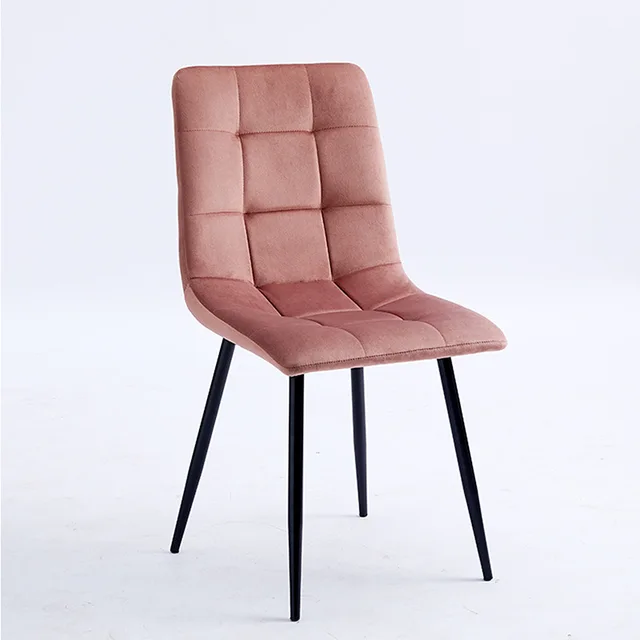 Luxury Nordic Design Dinning Furniture sillas Metal Leg Upholstery PU Leather Modern Dining Chairs For Dining Room Restaurant