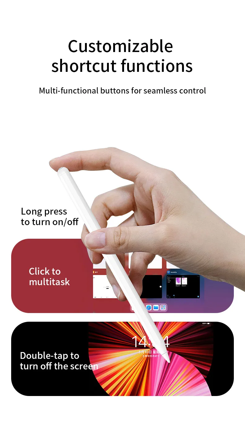 苹果铅笔2代全屏防触摸ipad 10 10.9 "air4 5 air3 10.