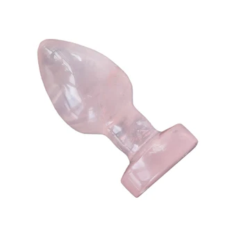 Huge Anal Plug Crystal Heart Butt Plug Stimulator Dildo Clear Quartz Buttplug Sex Toys for Women Couple Sex Products