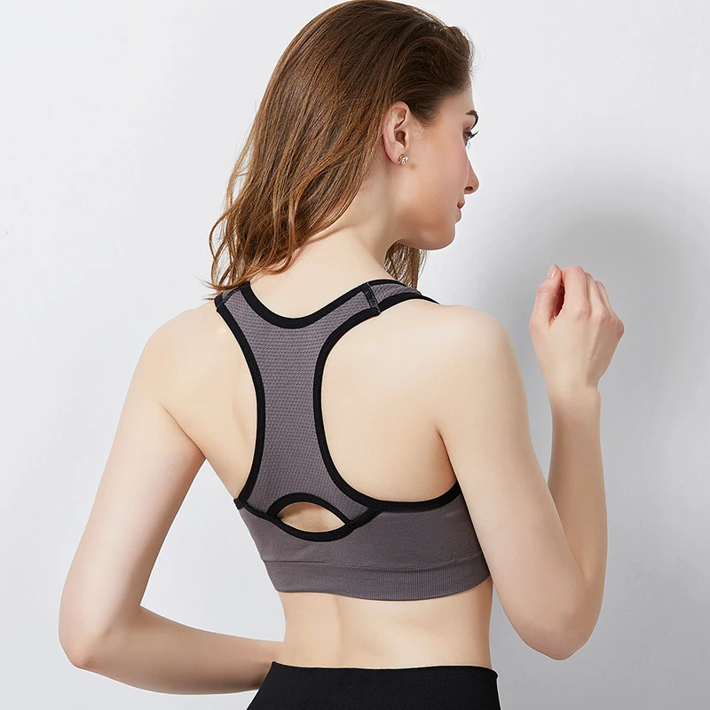 Racerback Sports Bras For Women Padded Seamless High Impact Support Yoga  Gym Workout Fitness Wireless Running Activewear Tops - Buy In Stock  Racerback Padded High Impact Support Seamless Yoga Workout Fitness Top