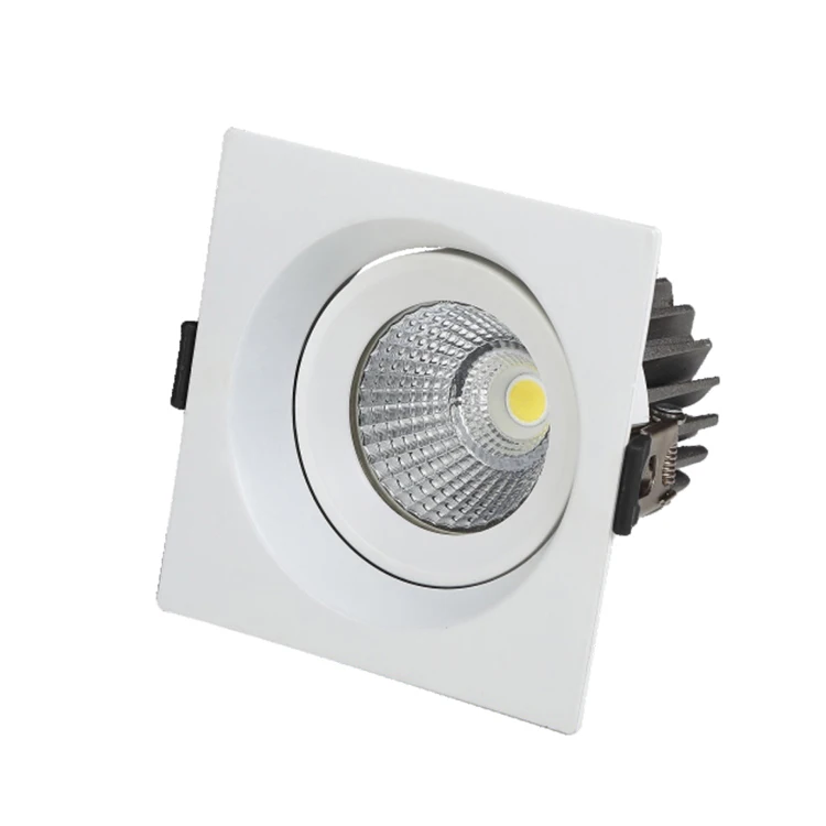 Adjustable Dimmable LED Ceiling Down Light 5W 7W 12W 20W 30W Recessed LED Square Downlight