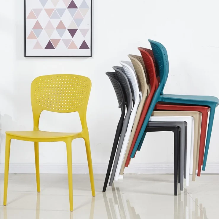 Wholesale Plastic Chair Cheap Price Modern Restaurant Leisure Cafe