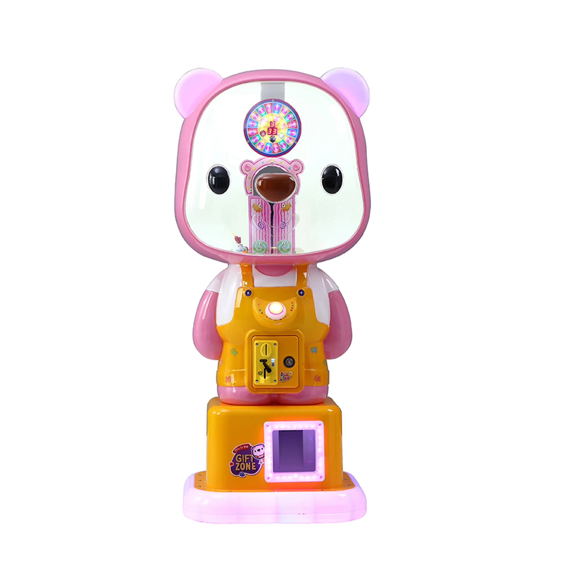Prize Game Machine Cute Bear Candy Machine Coin Operated Arcade Kids Gift Game Machine Manufacturer