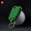 #6051 Cold green+yellow stitching
