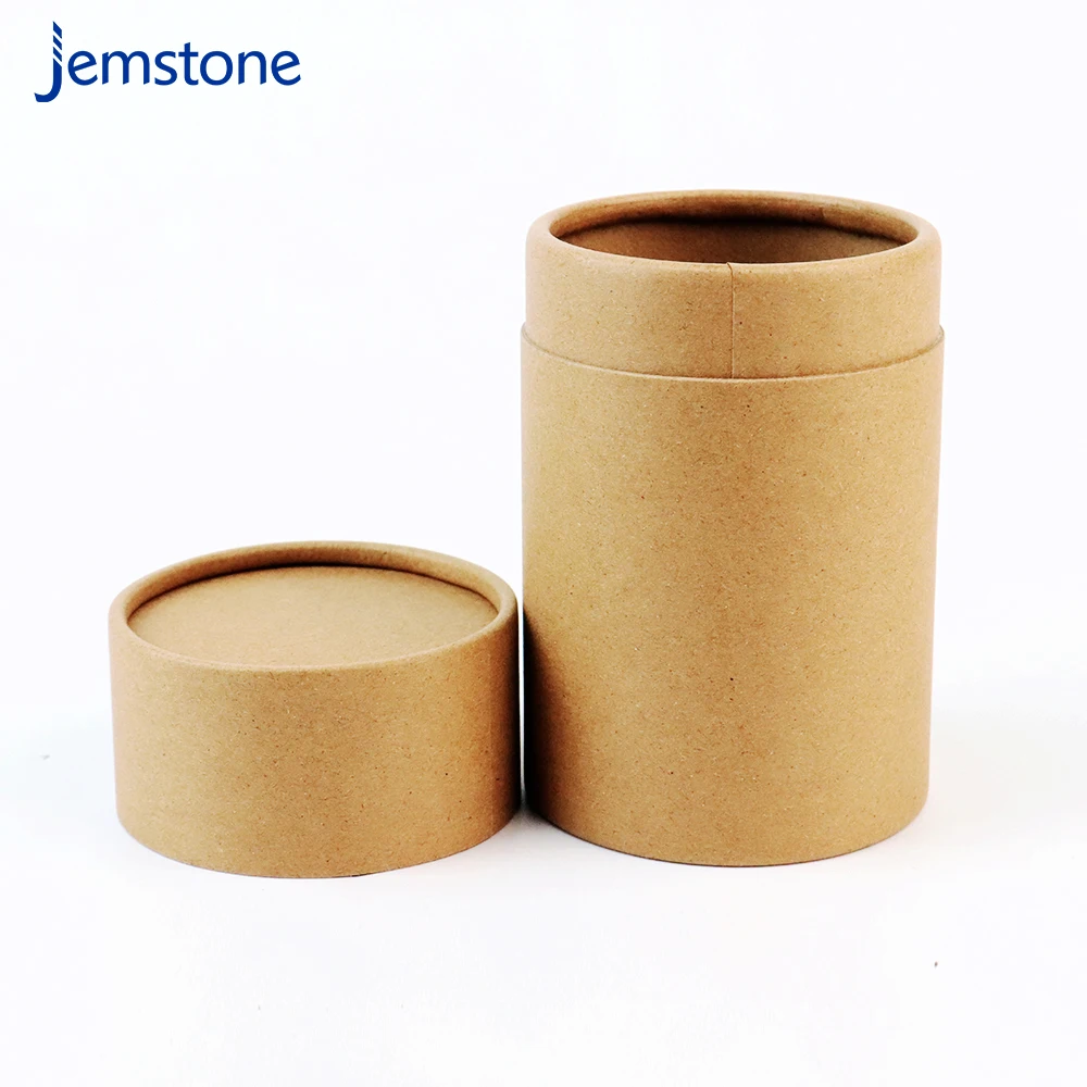 Plain Cylinder Kraft Biodegradable Cardboard Boxes Cylindrical Paper Tube Aluminium Foil Paper Inside Cardboard Paper Tube