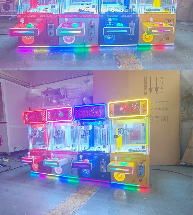Funpark Doll Crane Machine Toy Catcher Plush Grabbing Coin Operated Games Small Mini Claw Machine Catch Doll Machine factory
