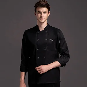 Autumn Winter Long Sleeve Chef Workwear Restaurant Bar Uniforms Special Kitchen Labor Protection Tops for Hotel Woven Cooking