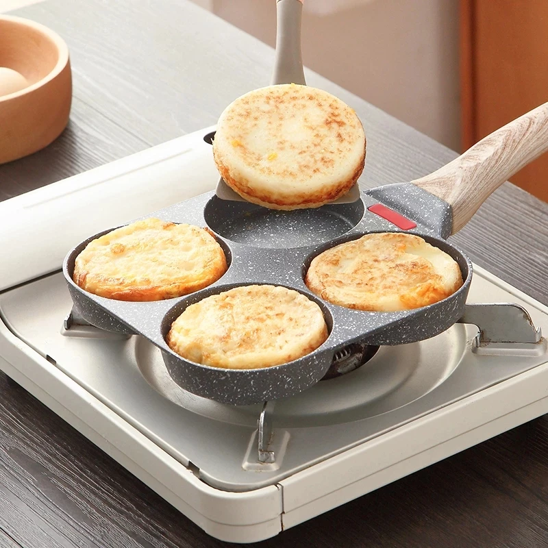 4Cup Omelette Pan Egg Frying Pan With Universal Pan Nonstick Egg Cooker Pan  Pancake Griddle Applicable