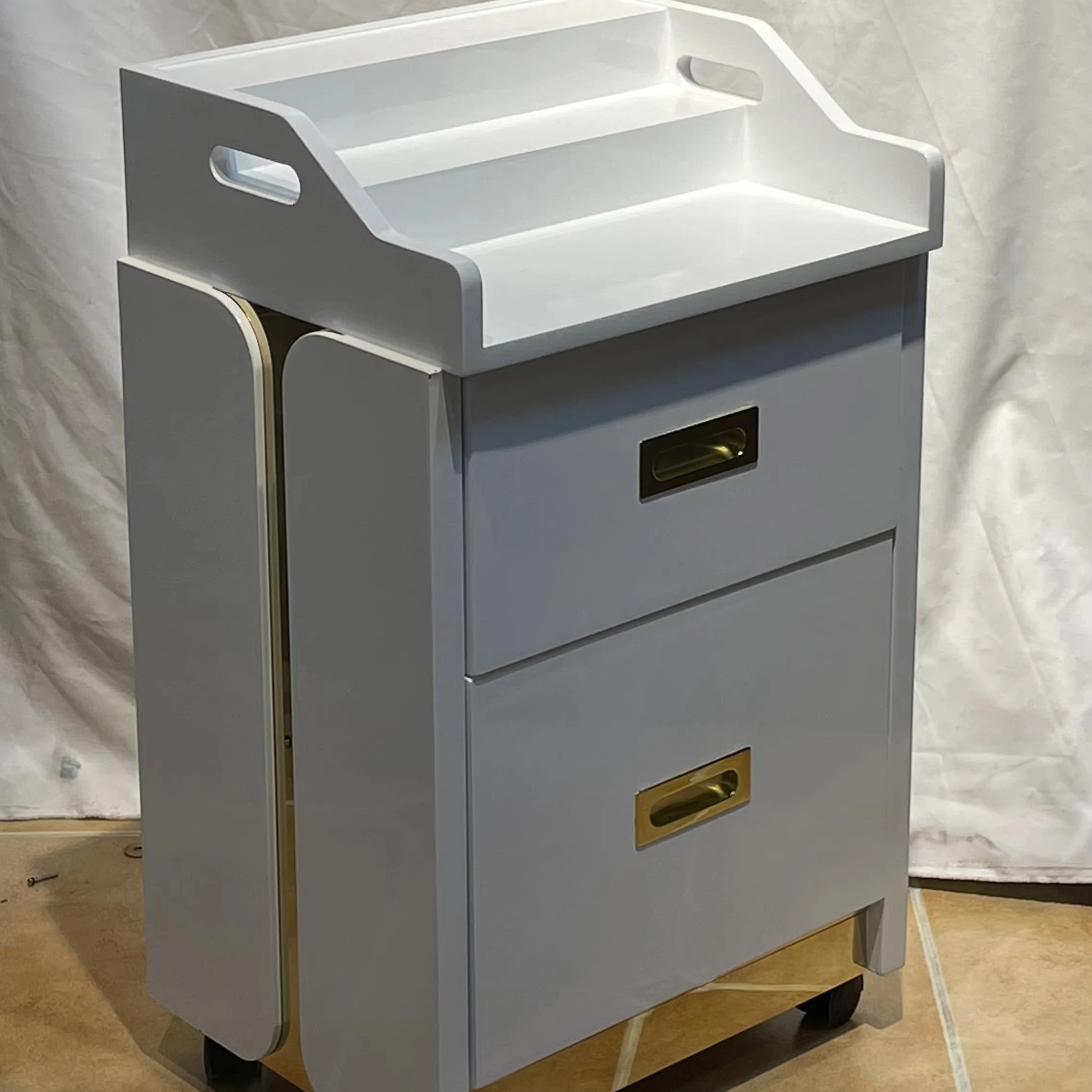 Barbershop Tool Car Cabinet New Hairdressing Cabinet Beauty Salon Locker Tool Storage Cabinet Hairdressing Pedicure Car