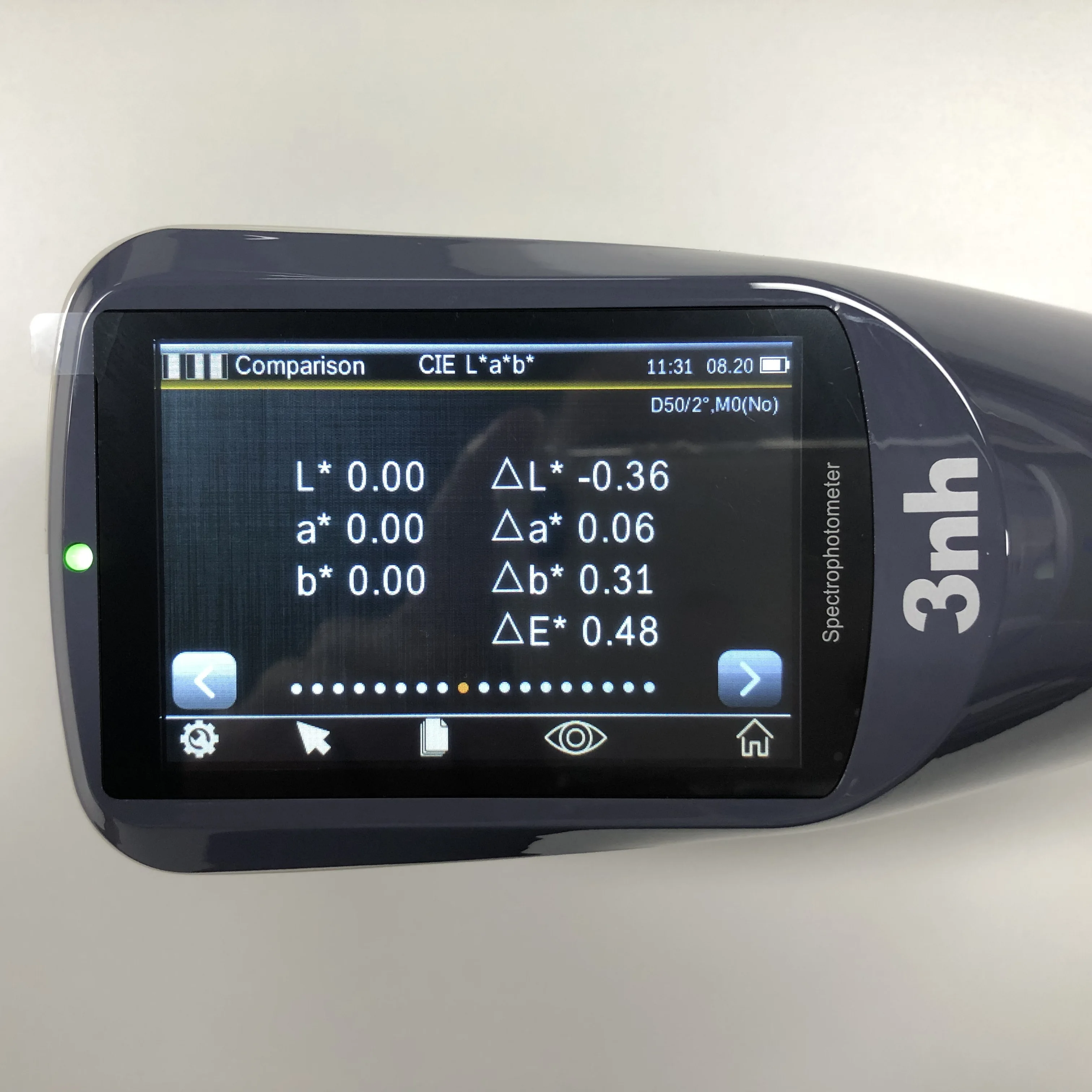 Xrite Exact Spectrophotometer Replacement Model 3nh YD5050 Spectrodensitometer with Pantone Color Code Software