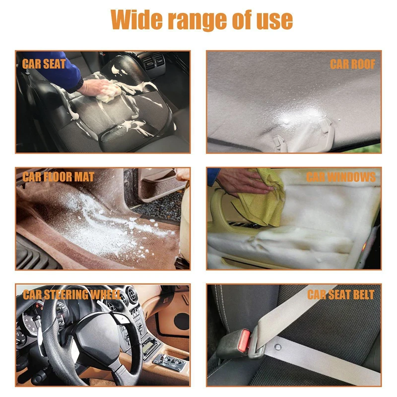 Rayhong 120ml Multi Purpose Foam Cleaner Furniture Cleaning Agent Car Form Console Seat Door Window Foaming Cleaner