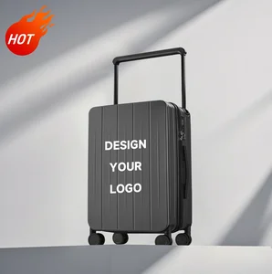 Business Elite 20\" Laptop Compartment Carry-On Luggage Durable Aluminum Frame Anti-Theft Zippers TSA Lock for Business Travel