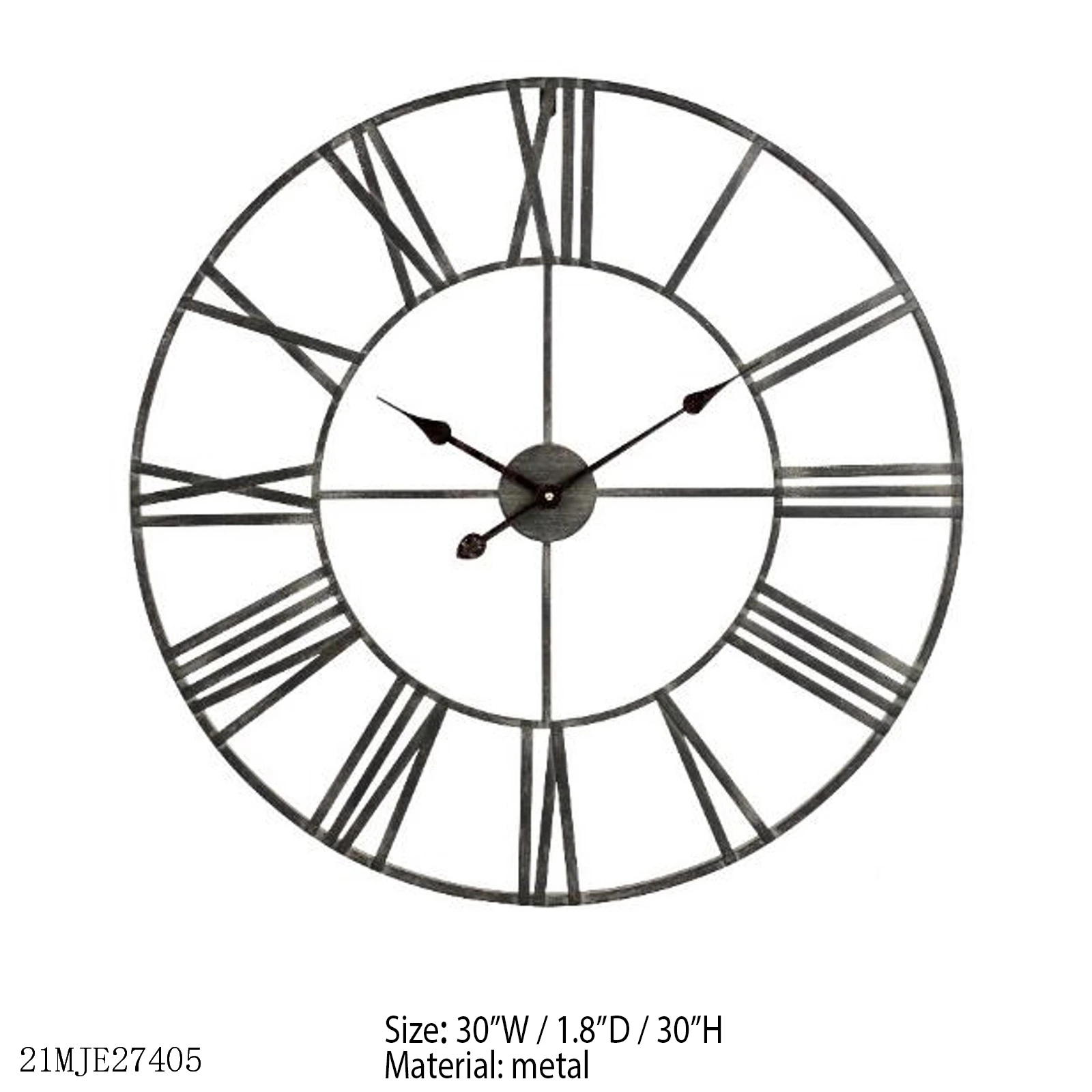 Mayco Home Decoration Large Minimalist Vintage Wooden Clocks Decorative