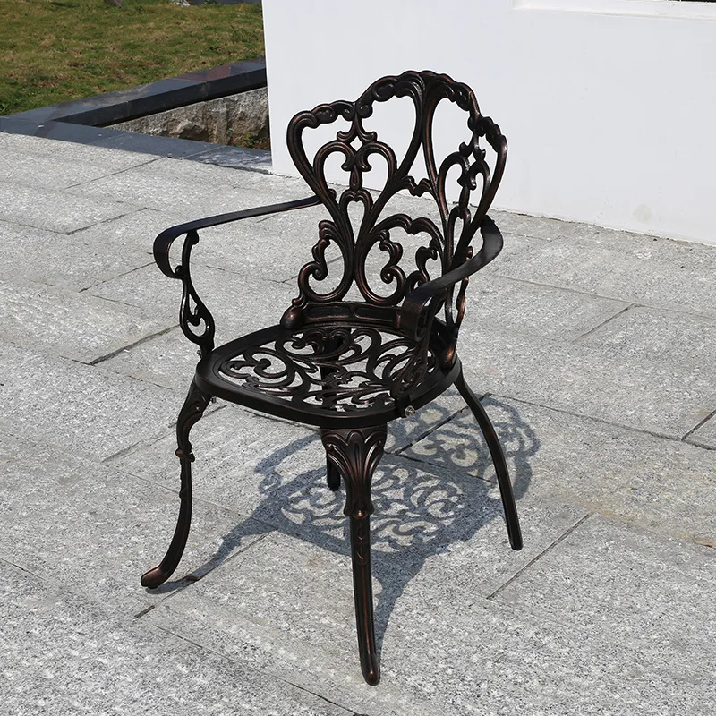 dinng aluminum casting  billets table set outdoor  cast aluminum coffee table and chairs