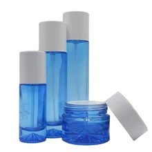 High Quality Glass Cosmetic Packaging Set Skin Care Lotion Bottle for Cream Toner Serum Essential Oils Private Label Licensable