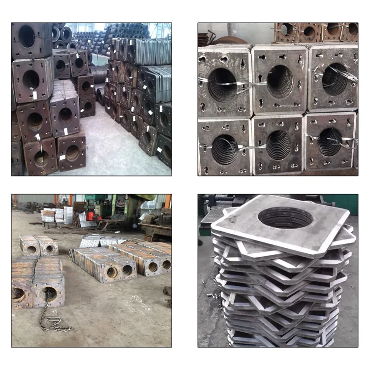 Thailand carbon steel round flange end plate for spun pipe pile supplier