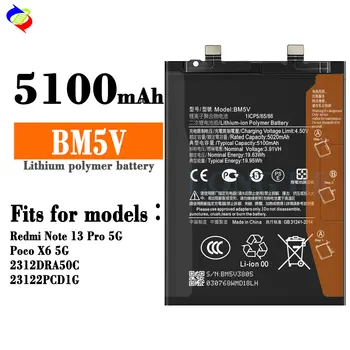 Mi Redmi Note 13 Pro 5G Poco X6 5G用 BM5V 交換用モバイルバッテリー