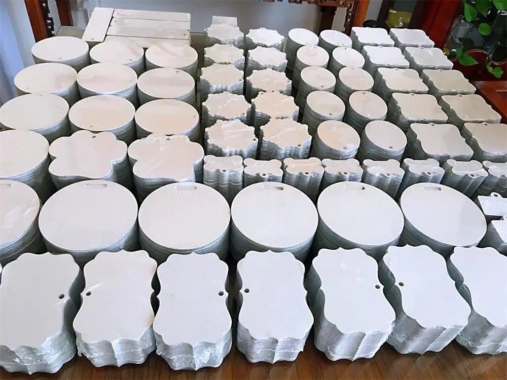 2022 Round Circle Holiday Ornaments Blanks For Dye Sublimation Print Double Sided Buy Blank