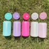 16oz shimmer glass can with bling lid