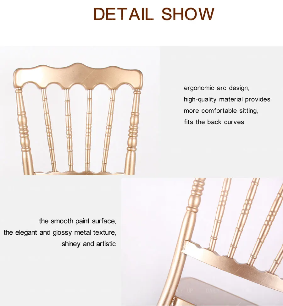 Metal Napoleon Chair Golden or White Napoleon Chair white wedding chairs