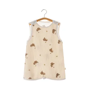 Muslin Baby Clothes New Born Summer Sleeveless Vest Pure Cotton Gauze Baby Sleeping Bag