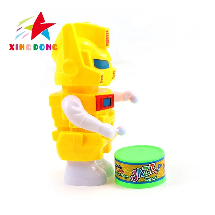 Wholesale custom wind up toys cute mini cartoon boy beat a drum winding machine drum