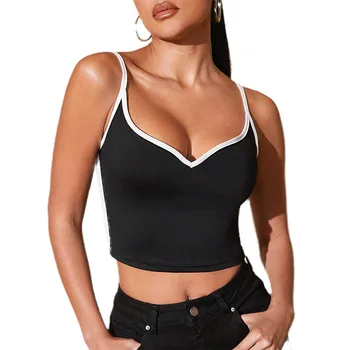 Wholesale Women Solid Tank Top Best Quality Suspensory Crop Top With Reasonable Prices