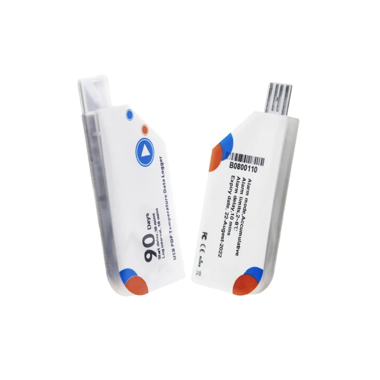 USB Temperature Single Use Data Logger with PDF Report