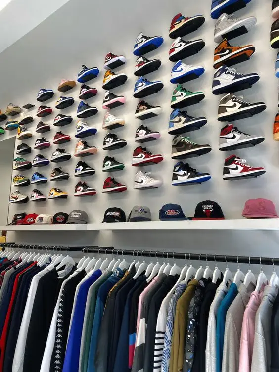 Shoe Wall Mounted Sneaker Shelves Rack Display And Showcase Your Shoe