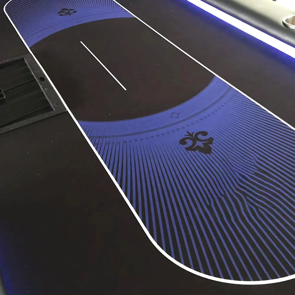 Профессиональный 10-местный покерный стол для игры в покер, качественный Овальный покер, азартные игры, 1 шт., столик на заказ 94 дюйма для настольной игры