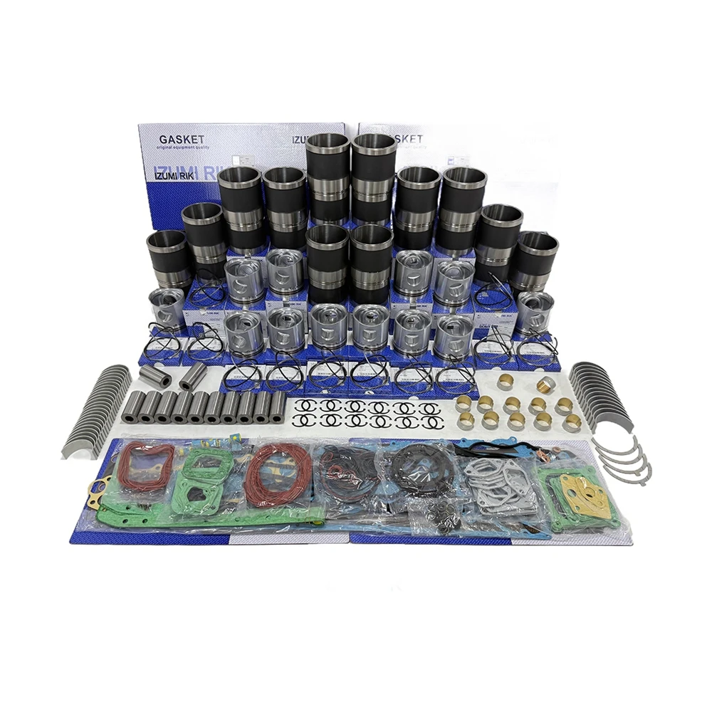 IZUMI RIK S12A2-MPTA , S12A2-PTA , S12A2-PTA2 , S12A2-MPTK Motorüberholsatz mit Dichtungssatz, Haupt- und Pleuellager mit Anlaufscheibe für Mitsubishi
