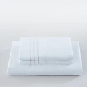 OEM Wholesale 100% Bamboo Bed Sheets Set 300 Thread Count OEKO-TEX Certified Soft Silky Plain Style Woven All-Season Bedding