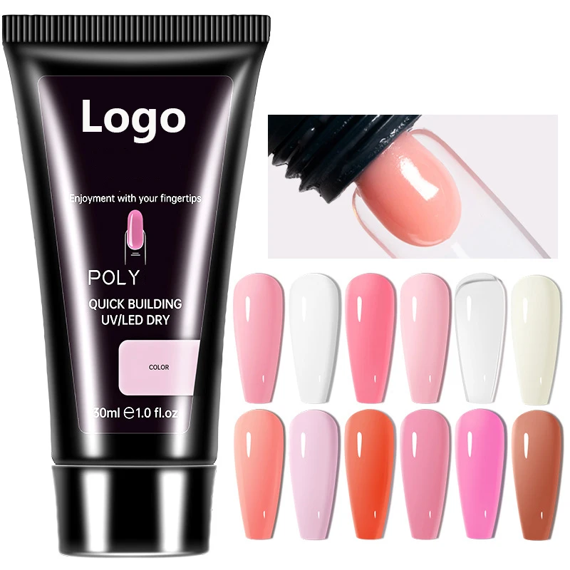 Clear Poly Nail Gel, Poly Extension Gel Nail Art Acrylic Extension ...