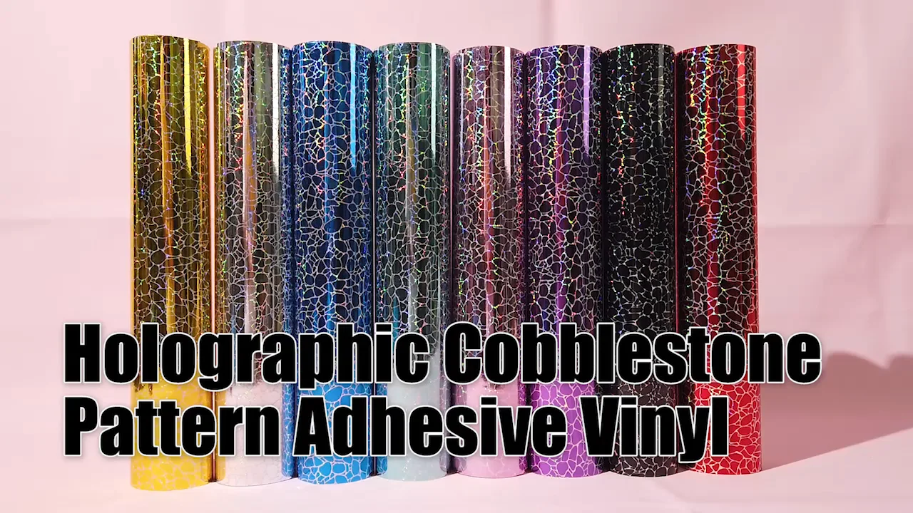 Yesion Holographic Cobblestone Pattern Adhesive Vinyl Roll For And ...