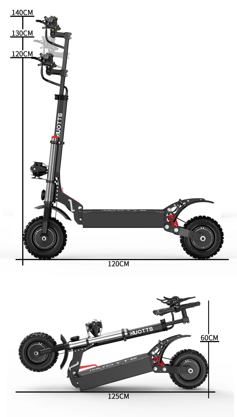 Europe Warehouse Duotts D88 Adults Electric Scooter 60v 5600w Off Road ...