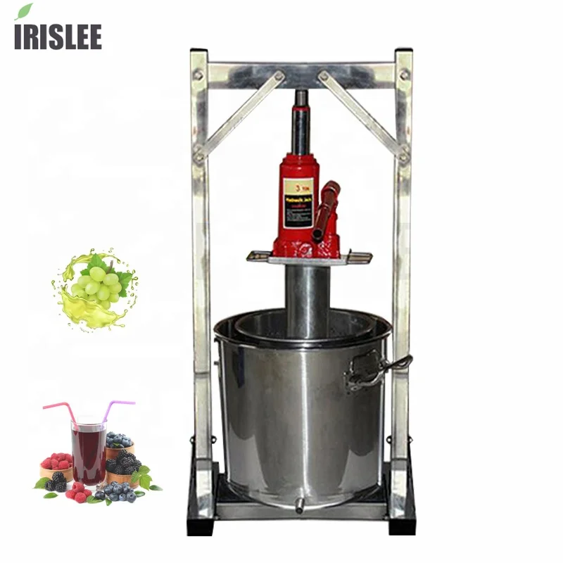 36L Manual Hydraulic Fruit Squeezer Stainless Steel Small Honey Grape Blueberry Mulberry Apple Presser Juicer Kitchen Appliances
