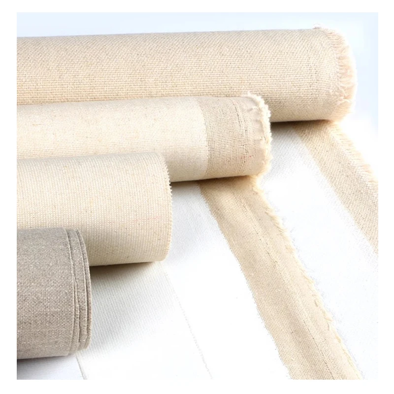 Professional Art Painting Cotton Fine Texture 160cm Wide Linen Canvas Roll for Artist