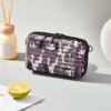 Bolsa de almacenamiento de maquillaje de camuflaje gris