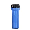 10-inch four-quarter copper-mouthed blue bottle