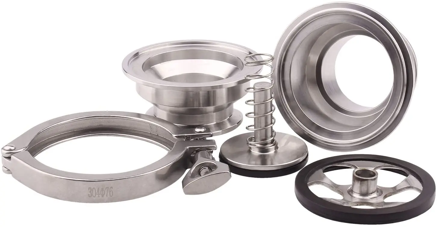 AOMITE stainless steel sanitary vertical NRV non return valve spring dual plate check valve