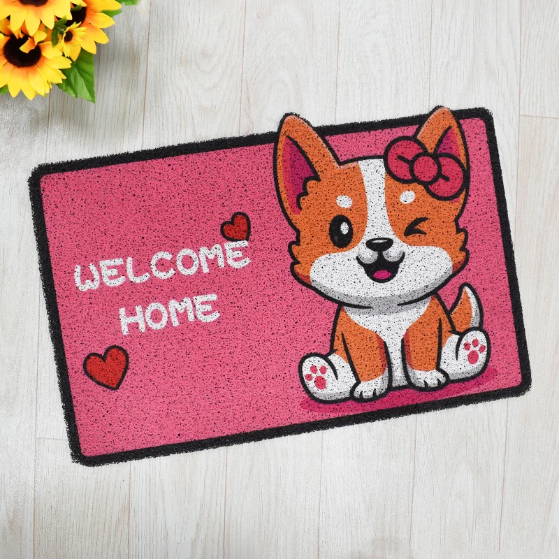 Door Mat Non-Slip Indoor Outdoor Rug Entryway Welcome Mat Waterproof Shoe  Carpet Cartoon Dog Print Pet Mat Customized - China Floor Door Mats and  Door Mat price