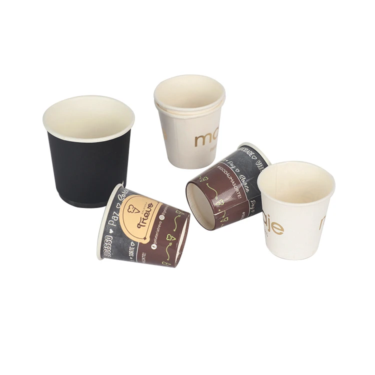 
 Бумажные кофейные чашки с двойными стенками и логотипом на заказ  