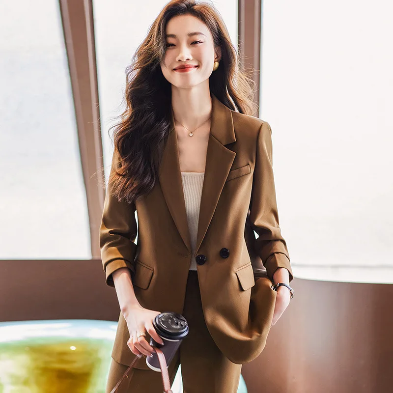 Formal Wear for Ladies Two Pieces One Button for Women High Quality  Women Formal Corporate Uniform