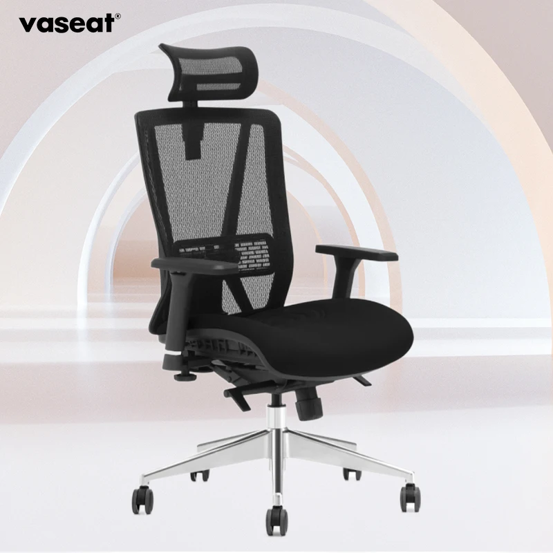 Custom Adjustable Work Mesh Swivel Executive Foam Task Ergonomic Office Chairs Free Shipping Comfortable Fabric Aluminum 5 Years
