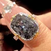 Black and gray ring-Open Size