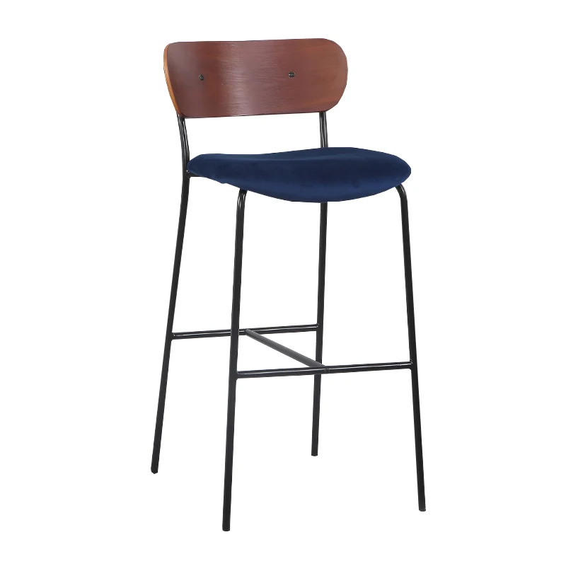 Green bar Stool Modern High Table and Set Acrylic Nail Chaise De Adjustable Velvet Fabric Folding Bar Chair